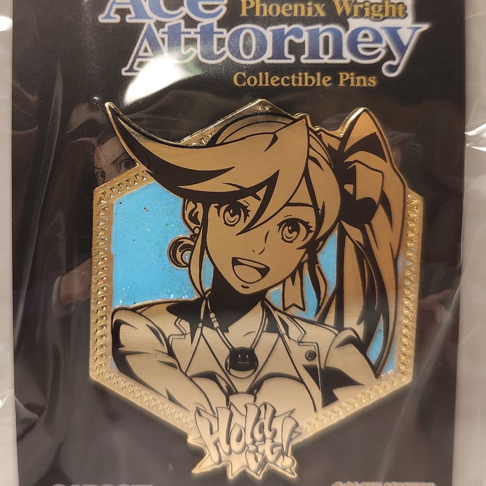 Ace Attorney Athena Cykes Golden Series Enamel Pin